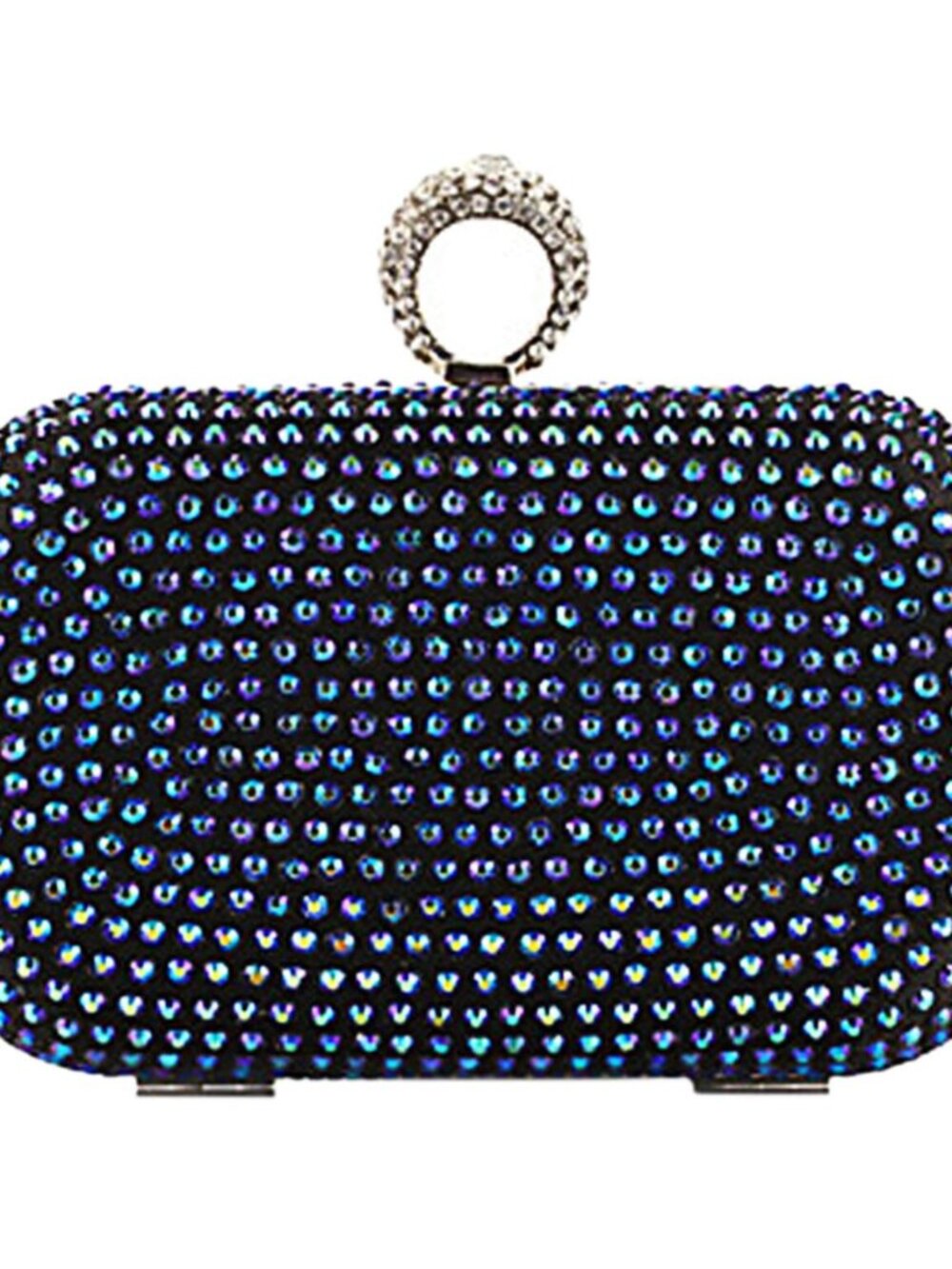 ✨ Blue Rhinestone Polyester Metal Clutch ✨